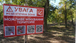 Чверть території України залишається небезпечною через міни Чверть території України залишається небезпечною через міни