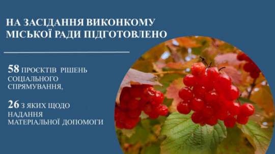 На засіданні виконкому Криворізької міської ради підтримані всі рішення соціального напрямку. У жовтні допомогу з міського бюджету отримають ще майже 1,5 тисячі криворіжців