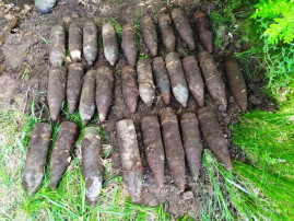 Под Кривым Рогом обнаружили почти три десятка боеприпасов