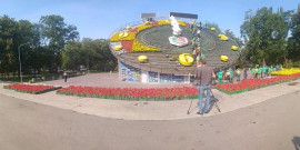 В Кривом Роге украшают цветочные часы ко Дню Независимости Украины