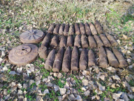 В выходные под Кривым Рогом нашли десятки старых боеприпасов