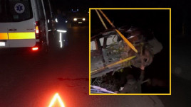 У Кривому Розі водій автомобіля протаранив паркан, врізався в дерево та збив пішохода У Кривому Розі водій автомобіля протаранив паркан, врізався в дерево та збив пішохода