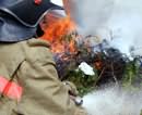 Всего за неделю пожарные Кривого Рога 28 раз тушили траву и мусор