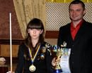 Криворожанка Марія Пудовкіна здобула перемогу в фіналі Кубка України з більярду