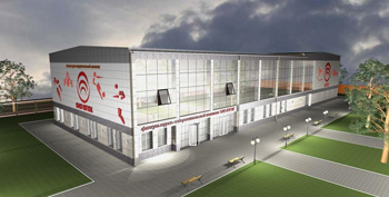 Скоро обновленное здание Дворца спорта ЮГОКа будет иметь современный вид