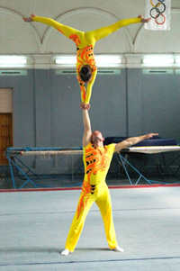 Кривой Рог стал первым по очкам в Чемпионате области по спортивной акробатике