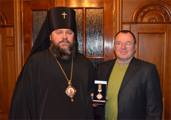 Архиепископа Ефрема наградили орденом общественной организации «Союз Чернобыль Украины»