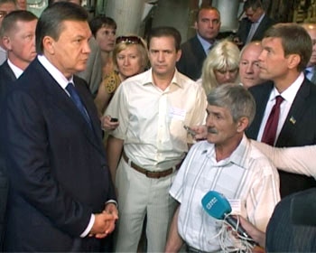 В Кривом Роге с рабочим визитом побывал лидер «Партии регионов» Виктор Янукович
