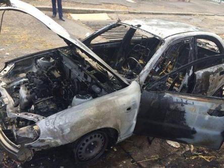 Неизвестные взорвали автомобиль новоизбранного нардепа Андрея Денисенко (ФОТО)